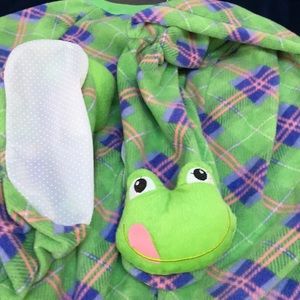 Frog feetie pajamas. Adult Sooo fun. Soo cute and warm. Worn to a costume part…